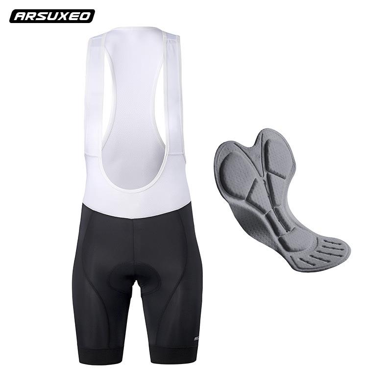 夏季男骑行裤背带裤连体速干透气公路车高密海绵坐垫ARSUXEO