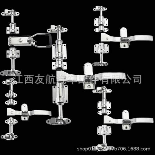 304不锈钢6分1寸重型门锁厢式货车杆锁冷库门天地锁车厢尾门门锁
