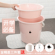 桶盆套装 家用宿舍塑料手提桶学生圆桶无盖 水桶脸盆加厚盆桶套装