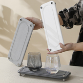 硅藻泥吸水垫洗手台置物架肥皂架速干防滑漱口杯垫卫生间防溅垫