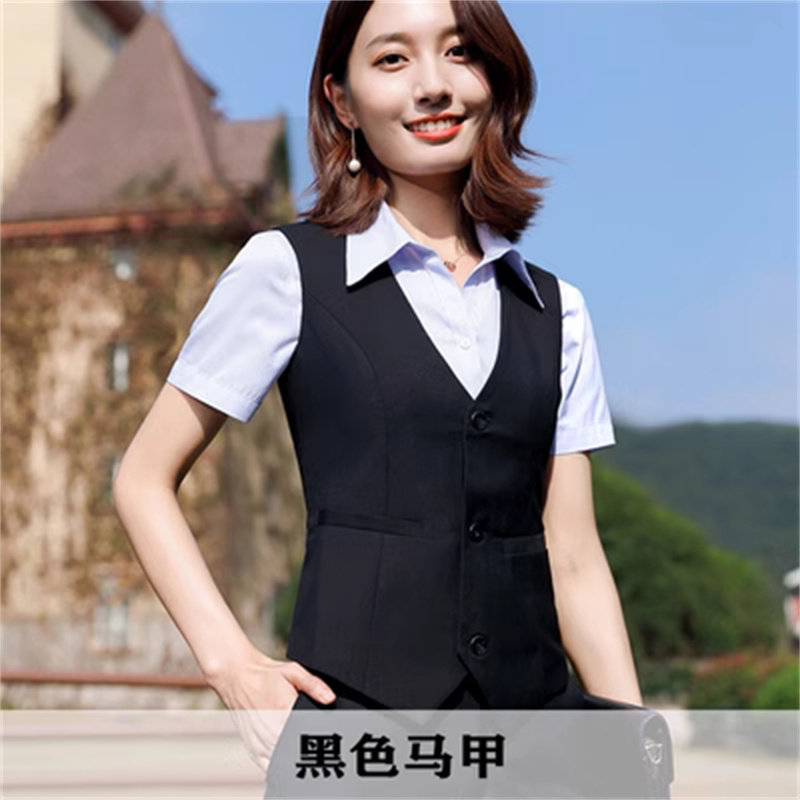 商务西装马甲女短款职业