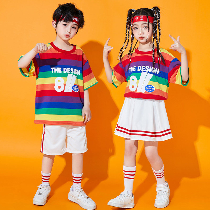 儿童啦啦队演出服小学生