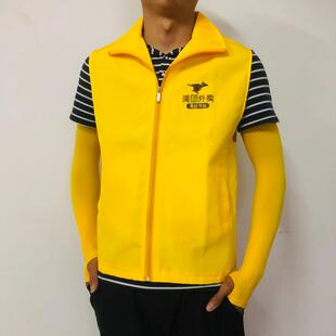美团背心优选工作衣夏季防晒服新款短袖t恤骑手专送装备