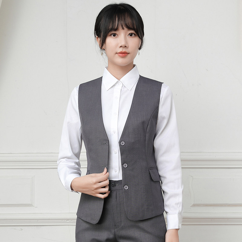 新款广发行服衬衫马甲西