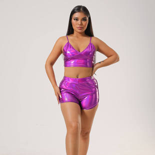 新款休闲裤女多色亮色套装运动单件健身热销时尚外穿修身健美短裤