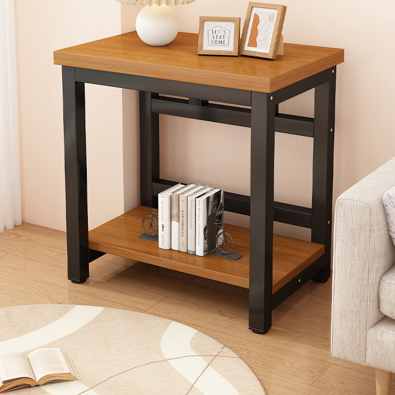 鱼缸架扫地机器人置物架客厅长方形边几家用简易茶几置物小方桌子