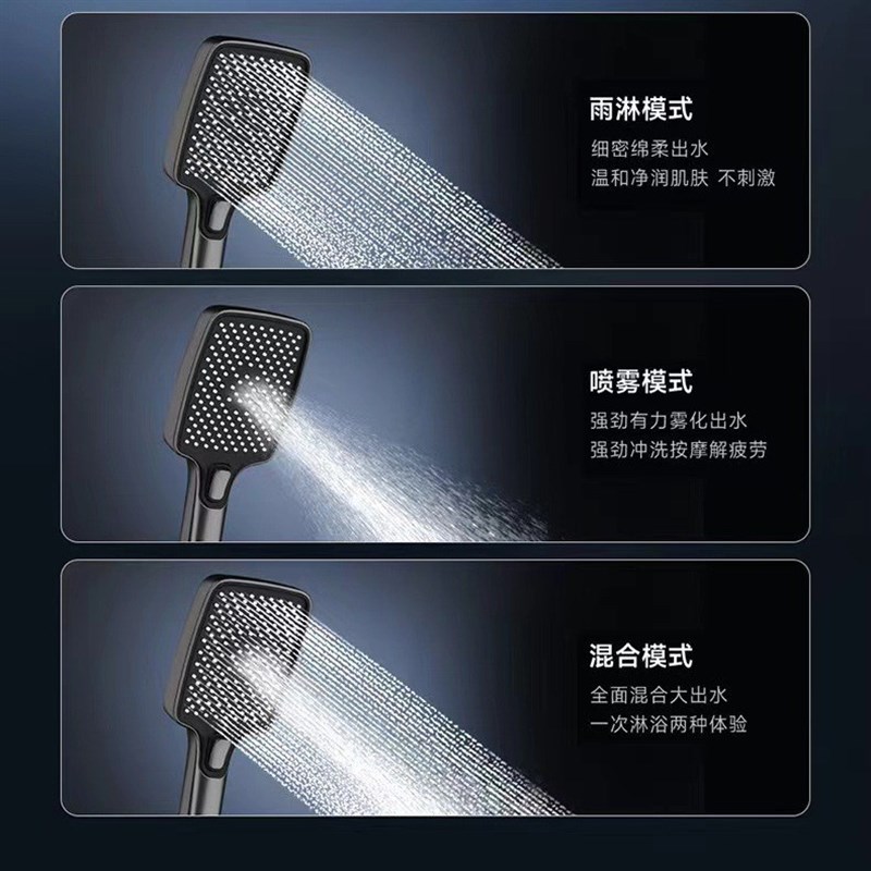 增压淋浴花洒喷头强加压高压浴室洗澡淋雨大水量浴霸沐浴莲蓬头