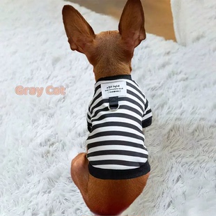 迷你杜宾小鹿犬专用狗狗衣服带牵引绳环秋冬天冬季小体鹿娃犬秋装