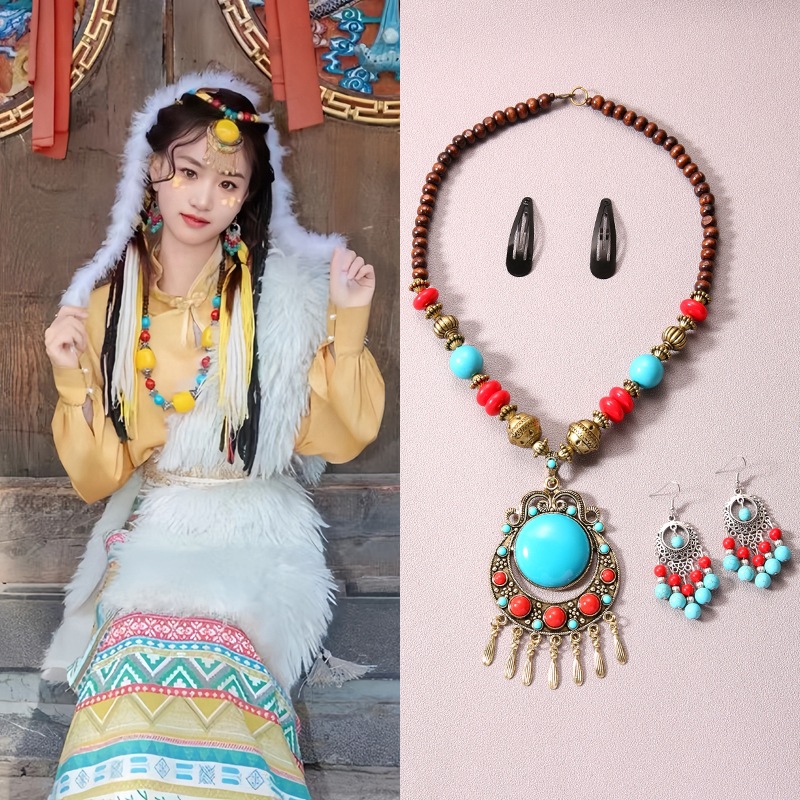 藏族头饰女藏式配饰波西米亚发饰