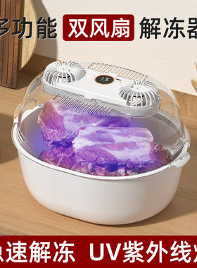 解冻器四合一家用解冻机厨房洗菜沥水篮礼品便捷解冻神器肉化冻器