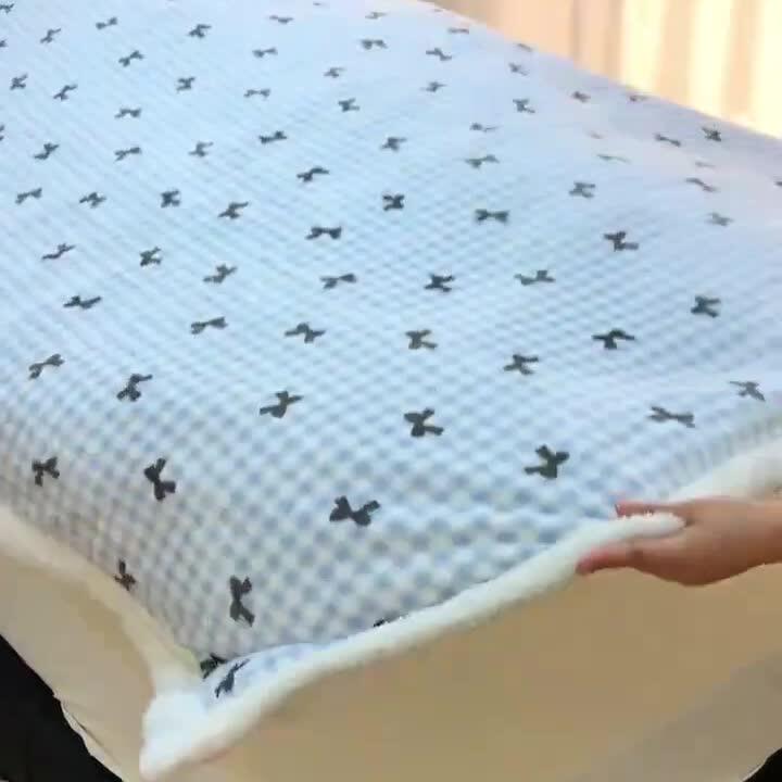 小毛毯沙发盖毯羊羔绒双
