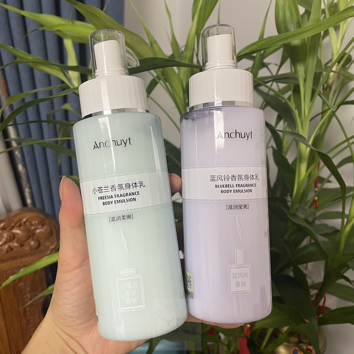 蓝风铃小苍兰香氛身体乳保湿润肤全身补水清新留香身体乳300ml