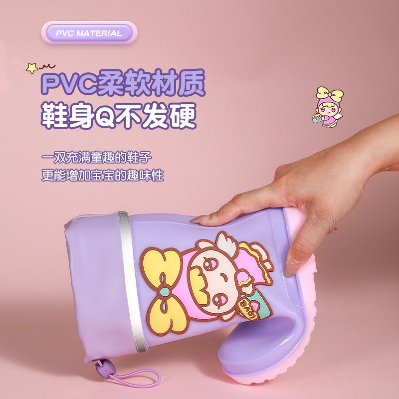 儿童雨鞋女冬季加厚防滑