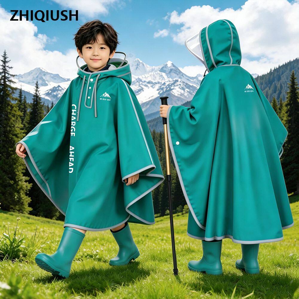 儿童斗篷雨衣加厚款男女