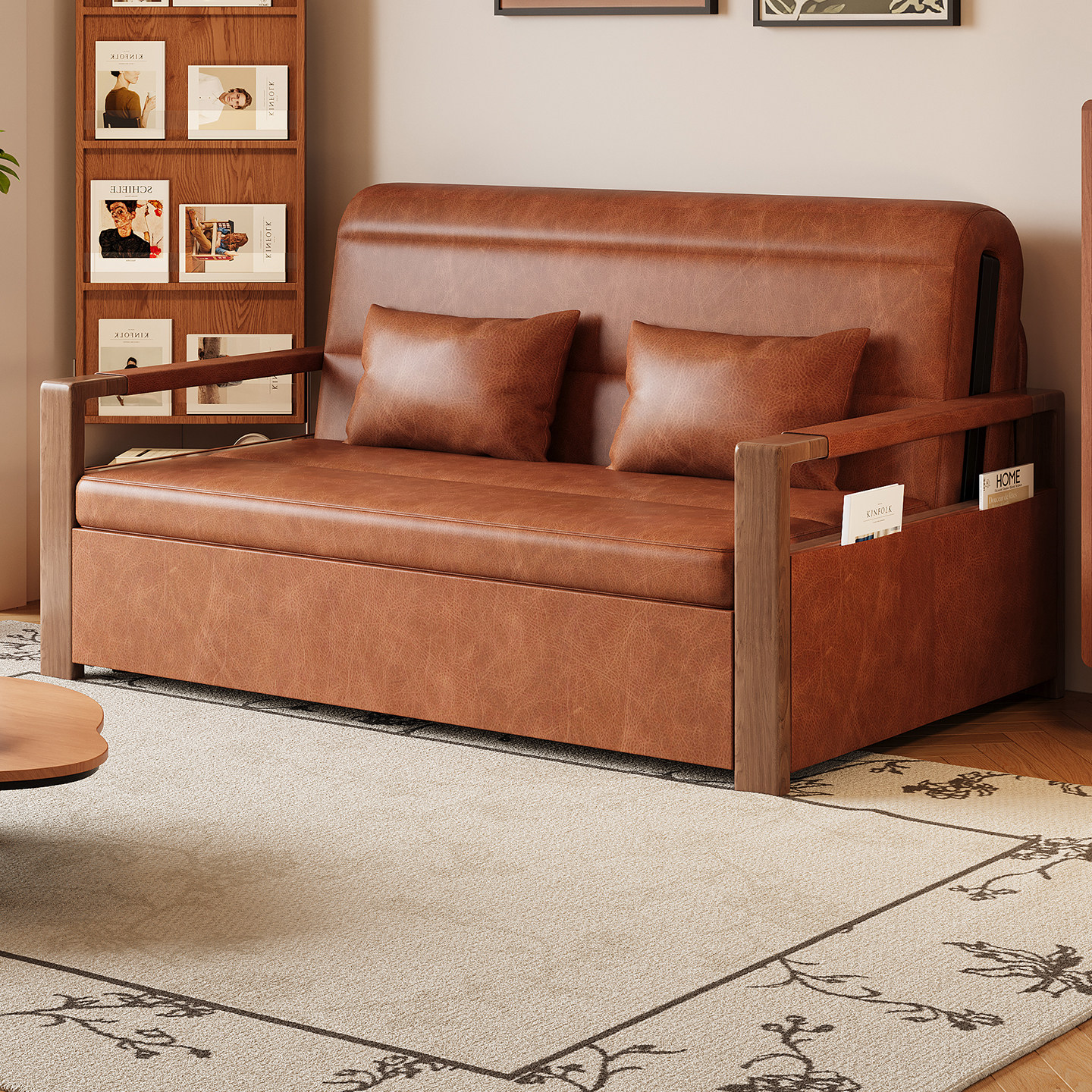 沙发床折叠两用2025新款客厅小户型多功能家用阳台简约单人伸缩床