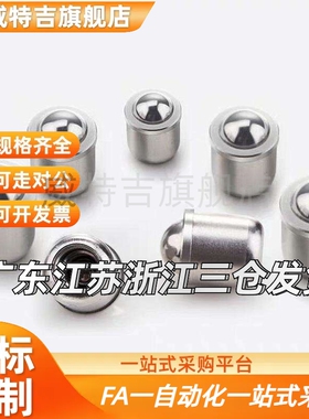 不锈钢球头柱塞 -带肩型/不锈钢轻负载 BSJT3/4/5/6/8 定位珠