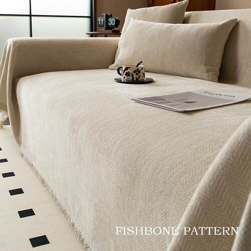 沙发盖布四季通用雪尼尔中古风高级感全盖沙发套罩毯沙发垫沙发巾