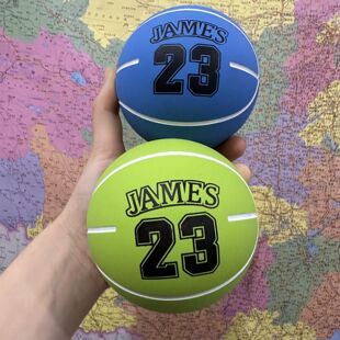 9cm超高弹力迷你小蓝球橡胶空心球弹跳球儿童免充气解压玩具球