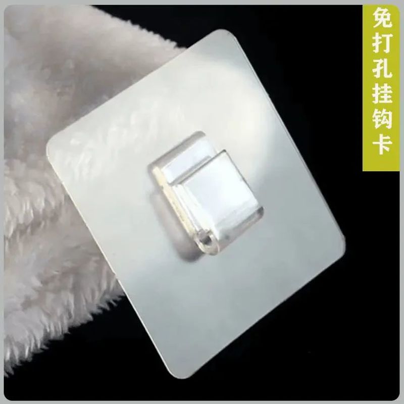 免打孔无痕贴卡扣免钉防水挂钩门后浴室厨房置物架贴片配件粘贴钩