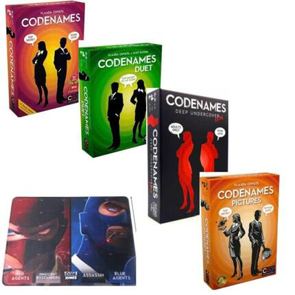 亚马逊 热销 现货Codenames duet行动号二重奏桌游益智谋略卡牌