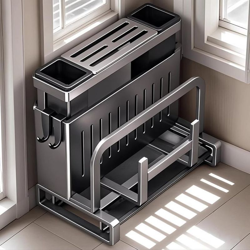 2025年新款厨房多功能刀具置物架刀架砧板收纳盒筷子架一体美观