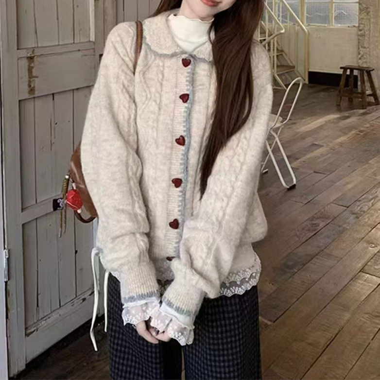 春秋新款韩版甜美温柔风