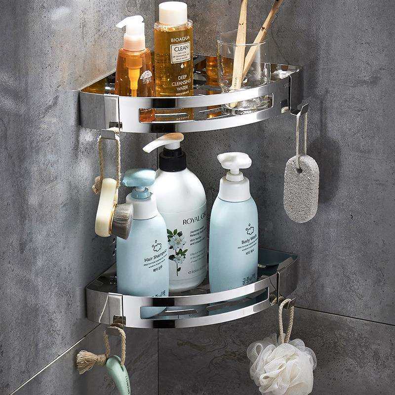 洁西特双层不锈钢置物架浴室转角架壁挂置物卫生间三角架承重强劲,农机/农具/农膜,其它农用工具,淘宝优惠券,粉丝福利购,淘宝优惠卷