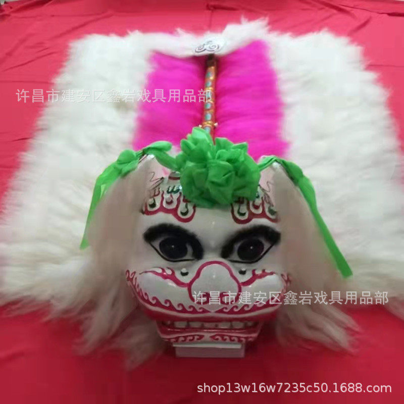 舞狮道具整套高档北京狮子犀牛毛舞狮北狮舞狮子双人狮单人舞狮