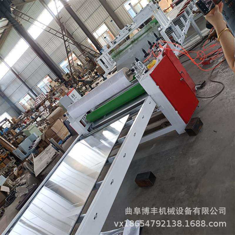 玻镁板自动贴面机免漆纸密度板涂胶机冷热混压自动上板覆膜机