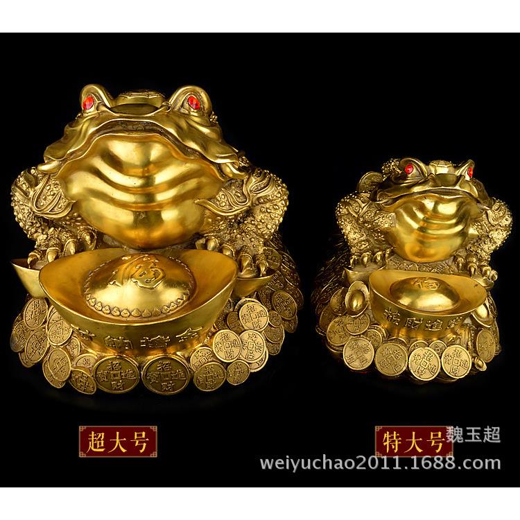 厂家直销纯铜三足金蟾蟾蜍摆件特大号工艺品金蝉貔貅皮丘开业礼品
