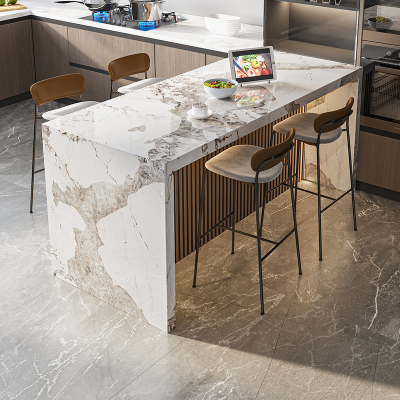 开放式厨房吧台桌一体餐厅隔断单独简约岩板岛台餐桌一体中导倒台,住宅家具,吧台,淘宝优惠券,粉丝福利购,淘宝优惠卷