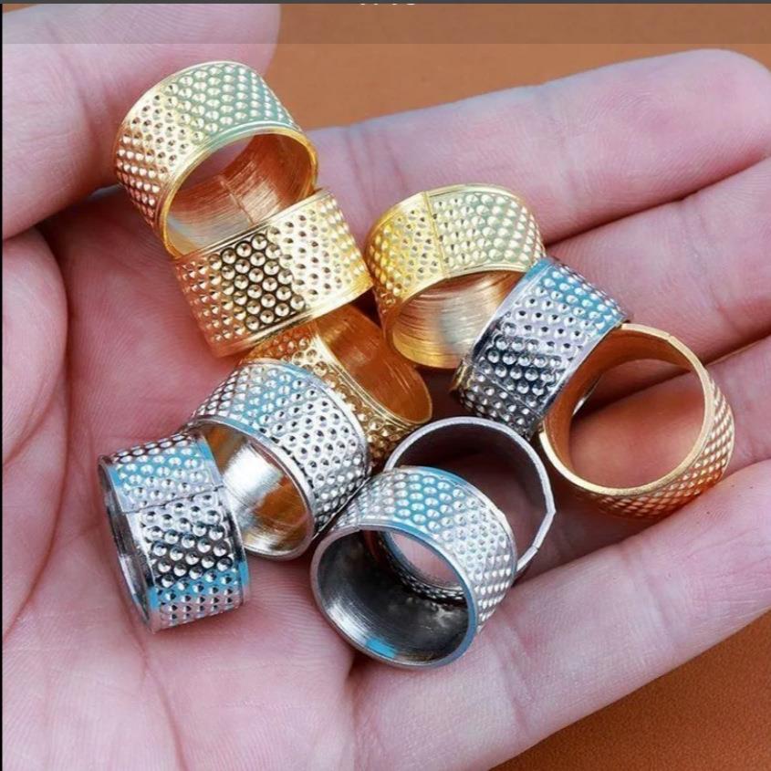 顶针家用手缝衣服防扎手手指套十字绣缝纫护指工具加厚手工