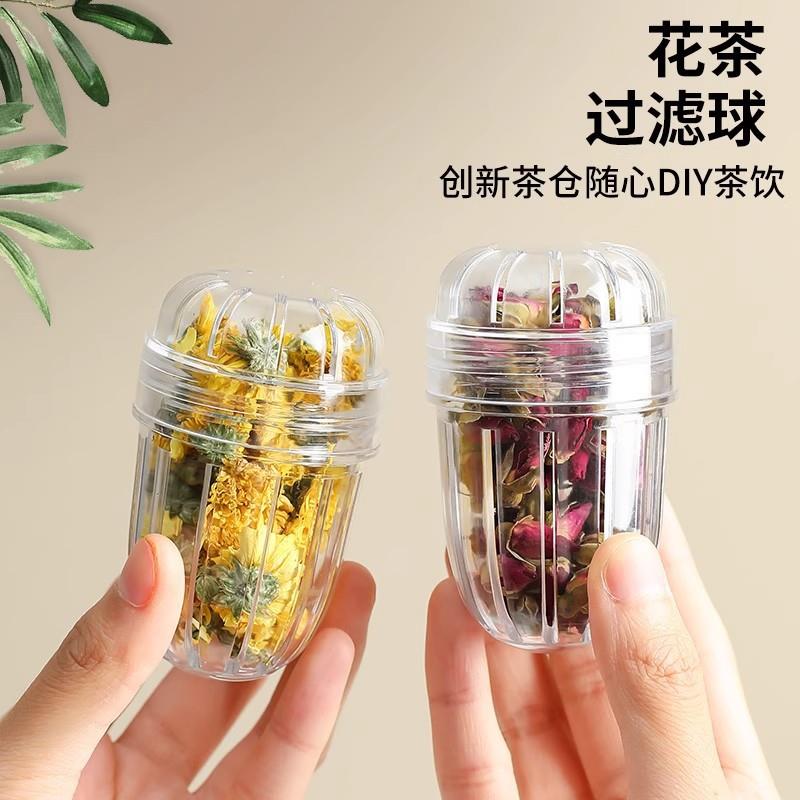 希乐茶滤pp材质家用泡茶过滤器茶漏茶仓泡花茶球保温杯通用配件