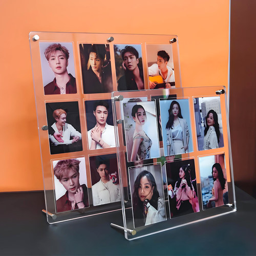 亚克力小卡展示架3寸透明相框