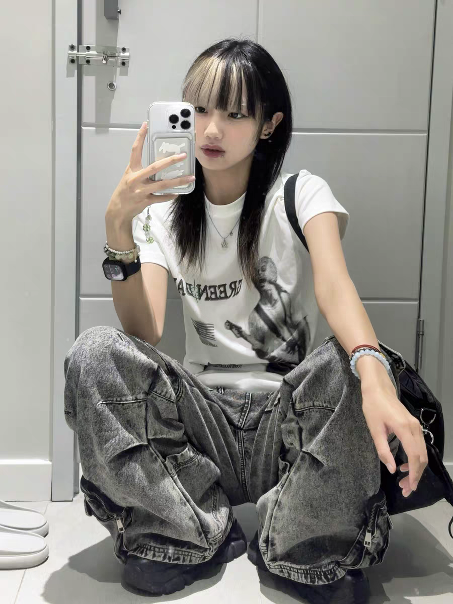 【送运费险】酷拽辣妹正肩短袖女