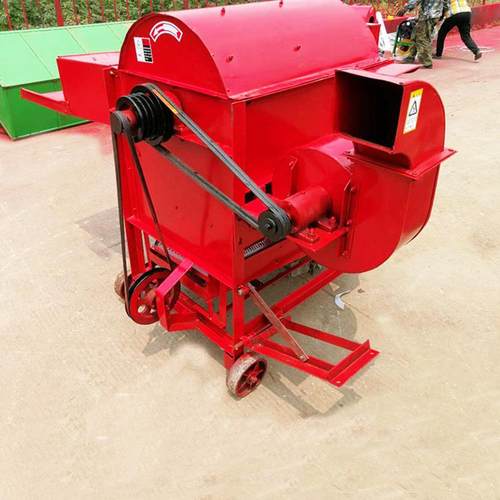 安徽地区谷子麦子水稻打穗机高粱大豆绿豆脱粒机震动筛网双风机