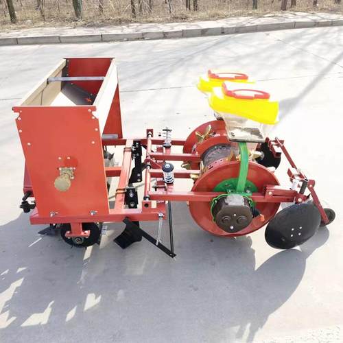 新型玉米谷物铺膜播种机花生谷子高粱辣椒精播机膜上打孔鸭嘴式