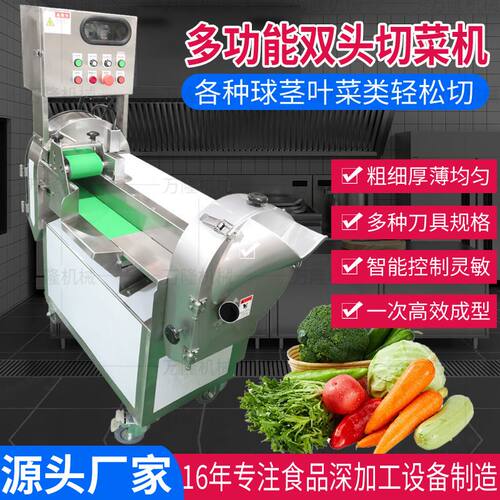 中型水果蔬菜切割机一机多用胡萝卜切丝切片机酒店餐厅切菜机定制