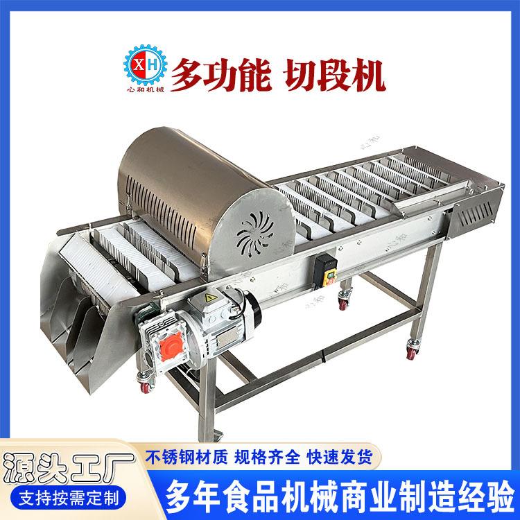 现款 连续式刀鱼带鱼分段机冰冻鱿鱼爪切段机 微冻带鱼切段机设备