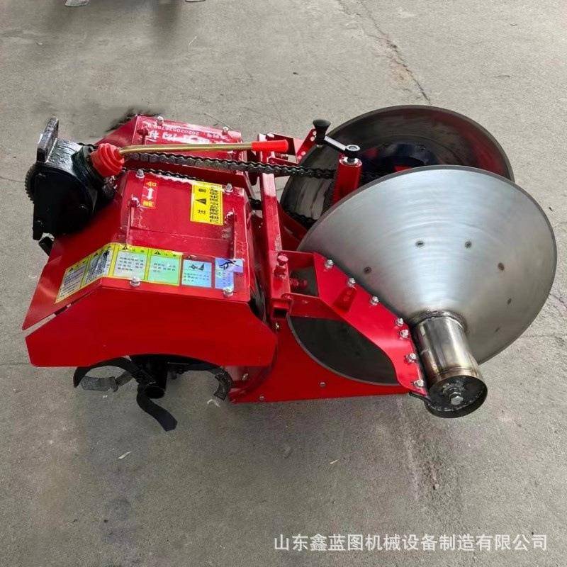 新款12马力柴油草莓起垄机 大葱起垄开沟筑埂机压实防坍塌