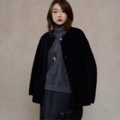 MENGJIAN羊毛麂皮绒夹克外套女2025冬季 新款 皮毛一体轻奢大衣