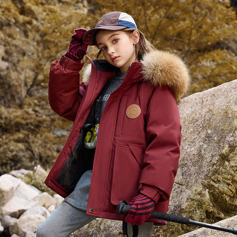 儿童工装羽绒服2025新款女童中大童冬季保暖大毛领外套极寒加厚,童装/婴儿装/亲子装,羽绒服,淘宝优惠券,粉丝福利购,淘宝优惠卷