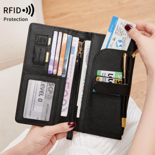 RFID防盗刷长款 跨境新款 钱包2025多功能旅行机票证件收纳护照包