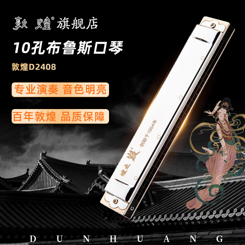 敦煌口琴24孔复音12调全