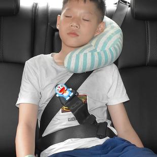 汽车安全带儿童护肩套头枕创意车内舒适护颈靠枕宝宝车载睡觉神器