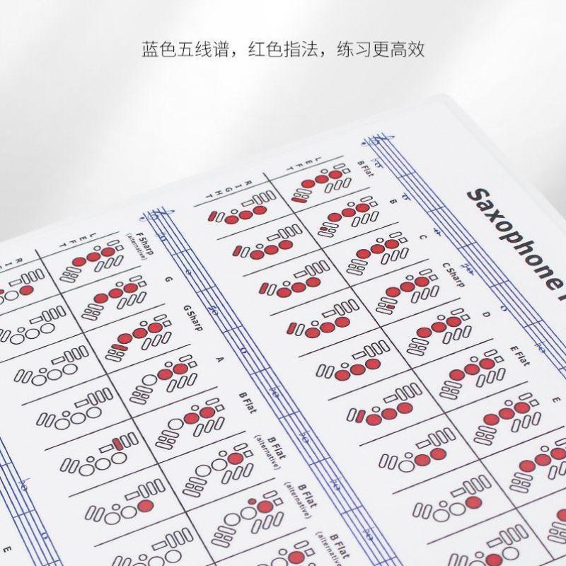 专业萨克斯风指法图解练习乐谱五线谱表自学习即兴 入门进阶演奏