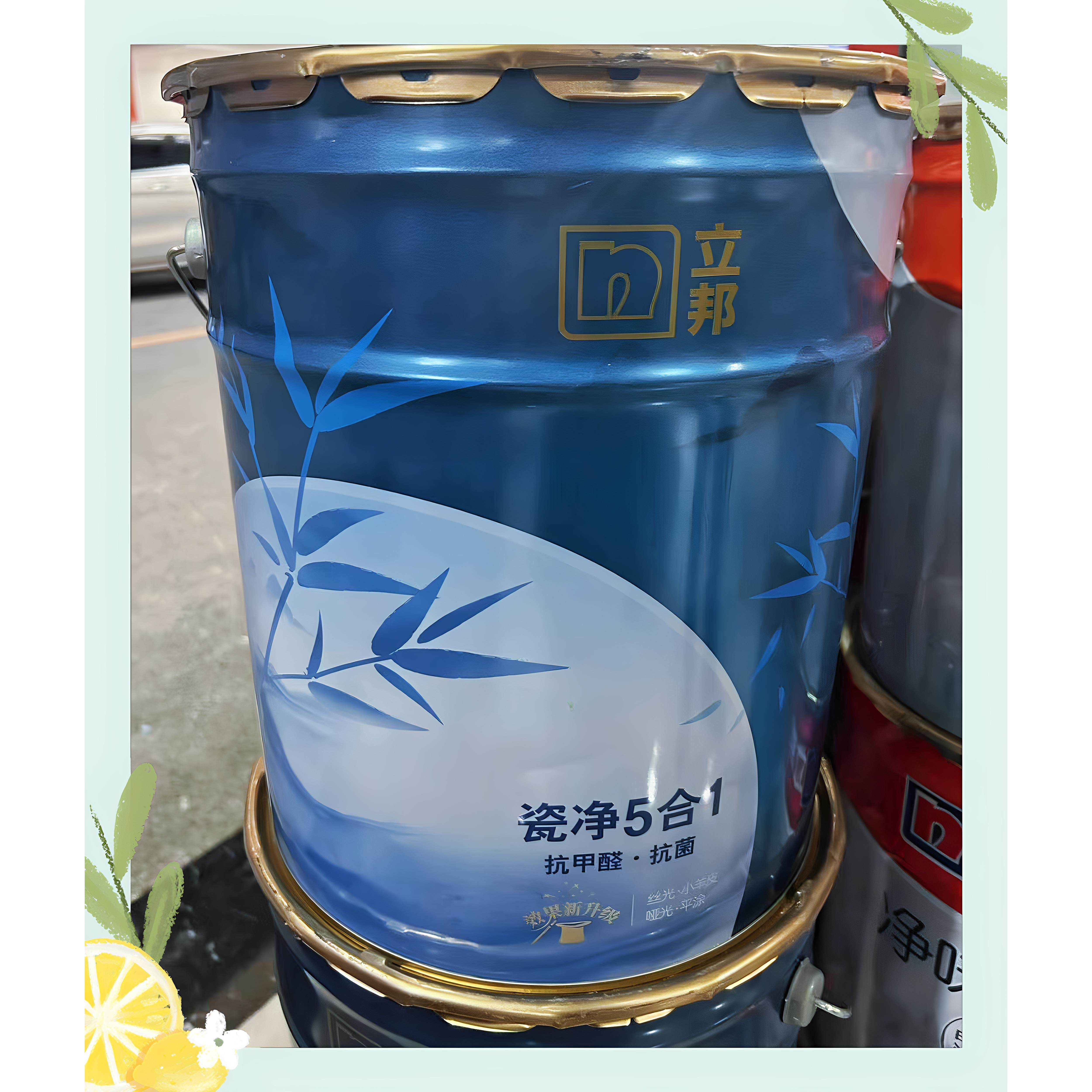 立邦瓷净抗菌抗甲醛小羊皮净味五合一乳胶漆室内墙面漆环保净味