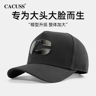 金属C标硬顶鸭舌帽子男女 CACUSS棒球帽遮阳春夏季 五片帽潮流个性