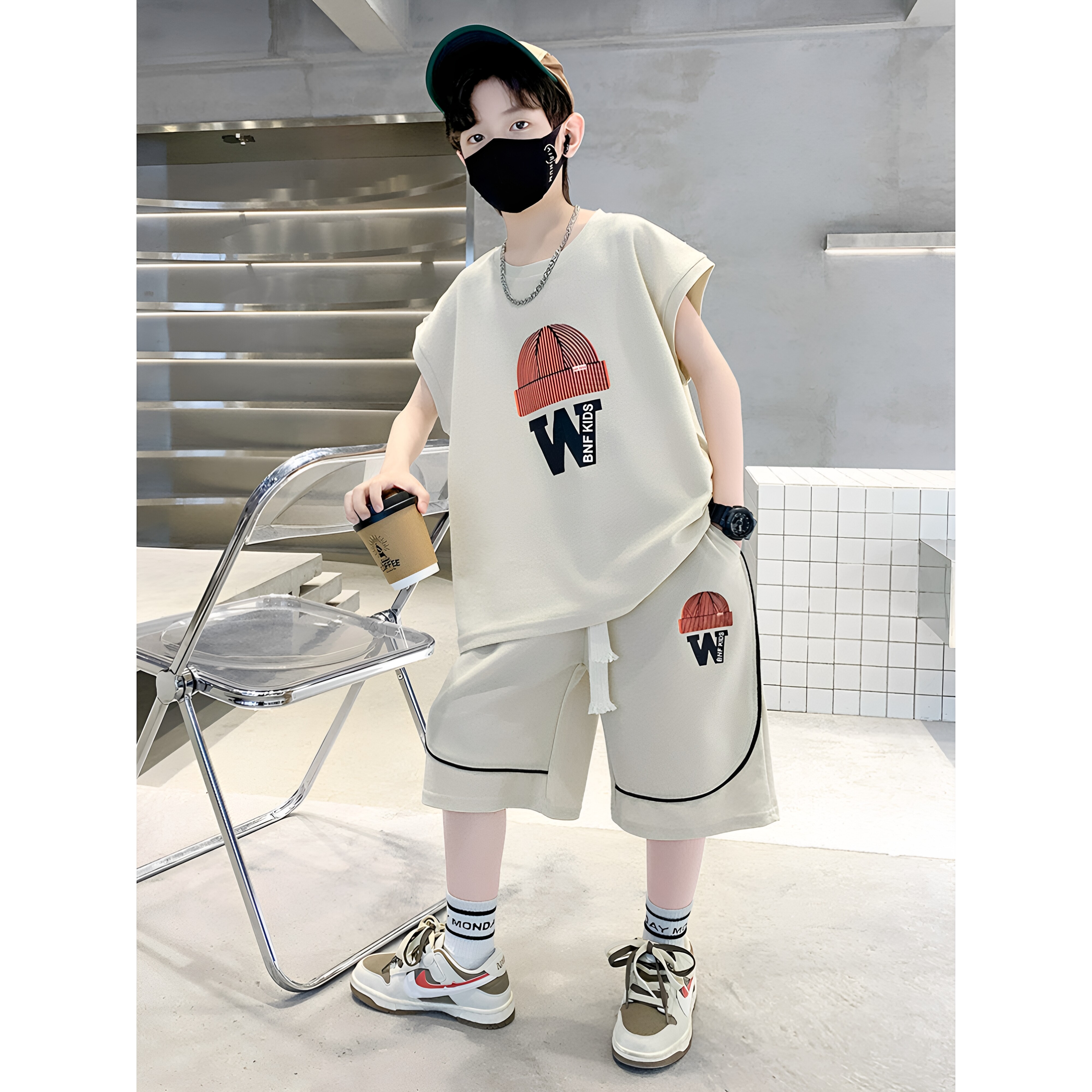 全棉纯棉童装男童夏装套装儿童2套装