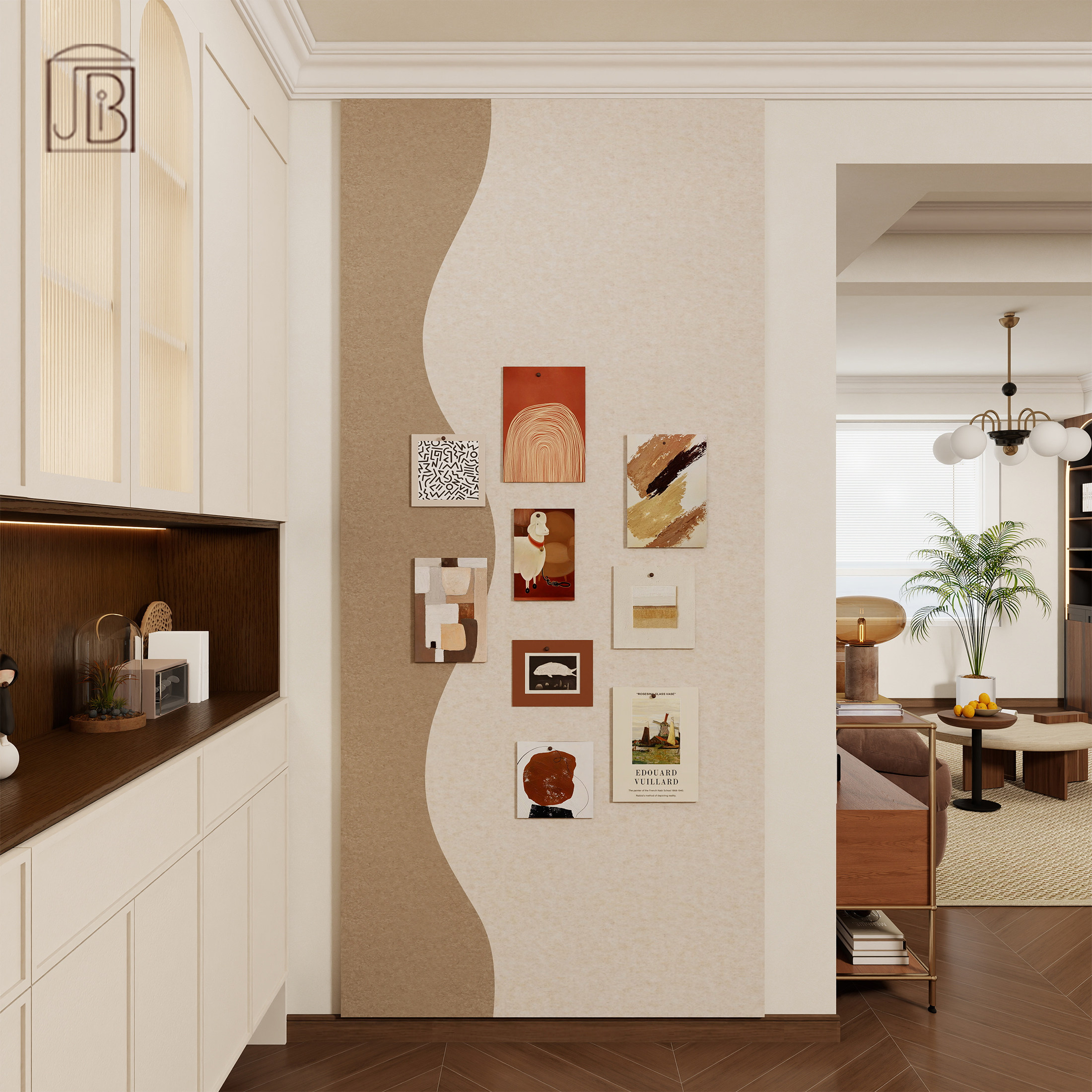 波浪纹毛毡墙贴客厅玄关装饰布置ins风艺术背景墙软包防撞护墙板,家居饰品,软装墙贴,淘宝优惠券,粉丝福利购,淘宝优惠卷